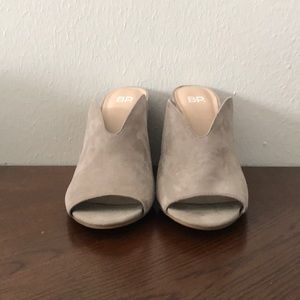 BP Nordstrom open toe mule heels 8.5